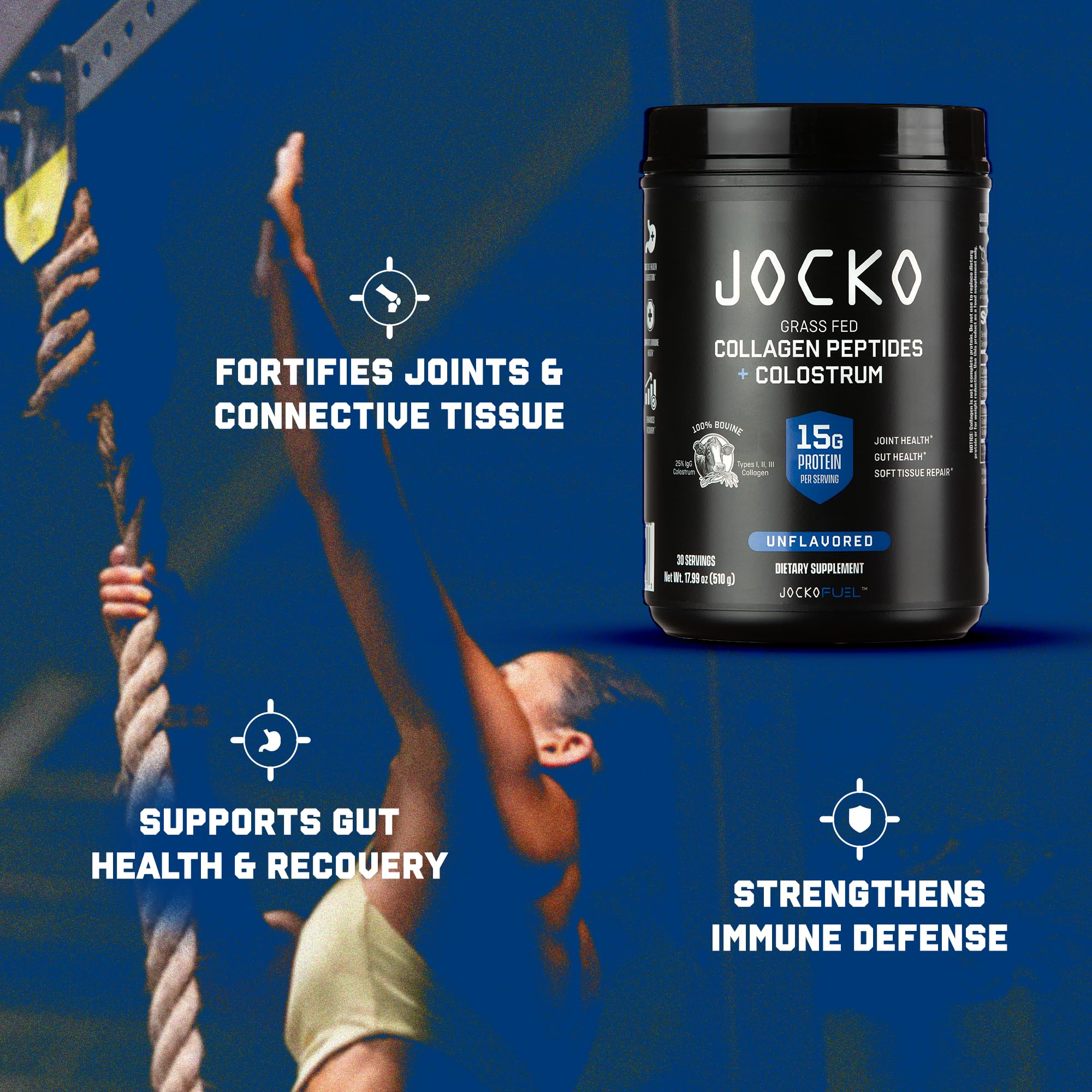Post-workout recovery scene with Jocko Fuel for recovery