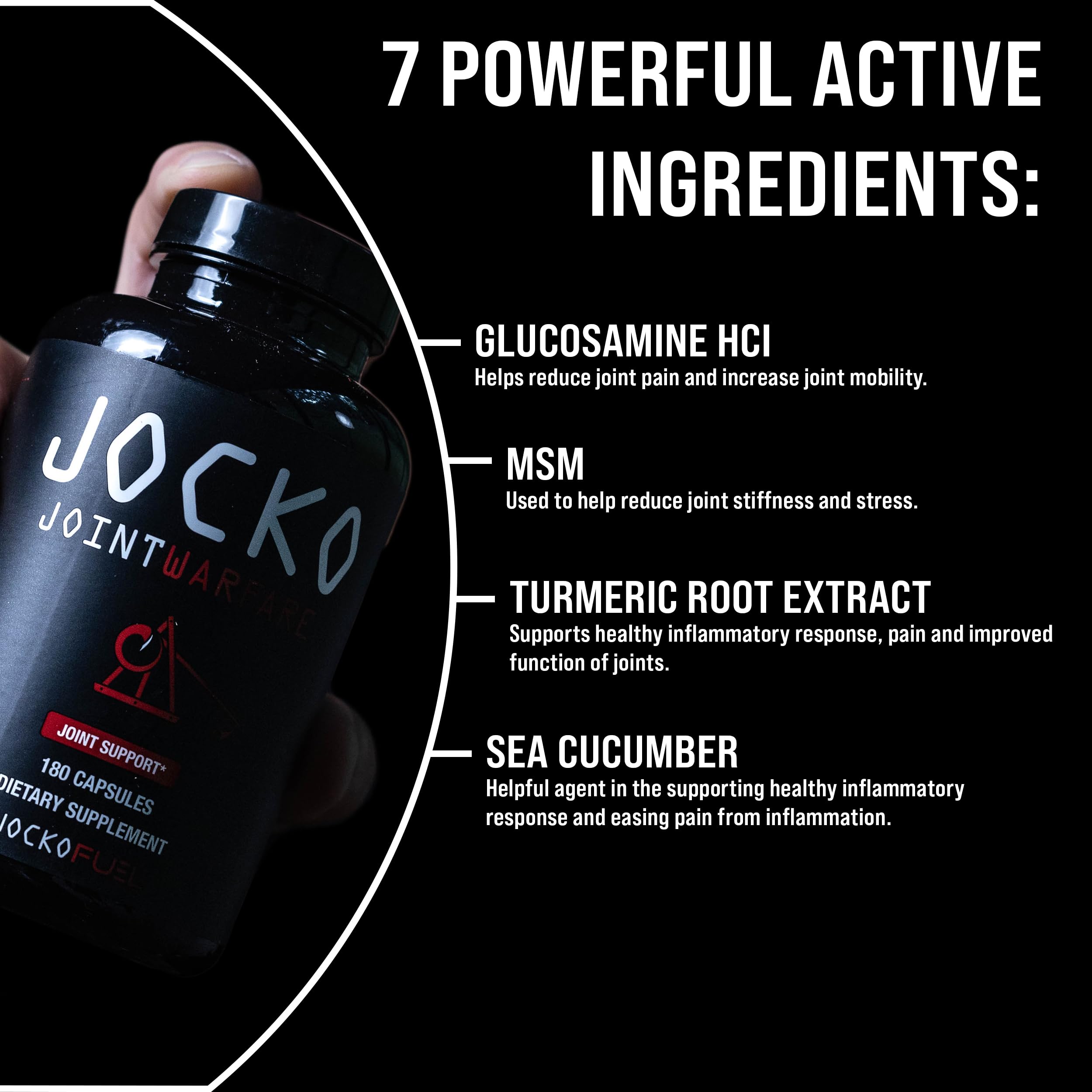 Jocko Fuel Boswellia Serrata extract bottle illustrating anti-inflammatory-inspired relief.