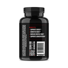 Caffeine-Teacrine closeup on Brain Power highlighting alertness support.
