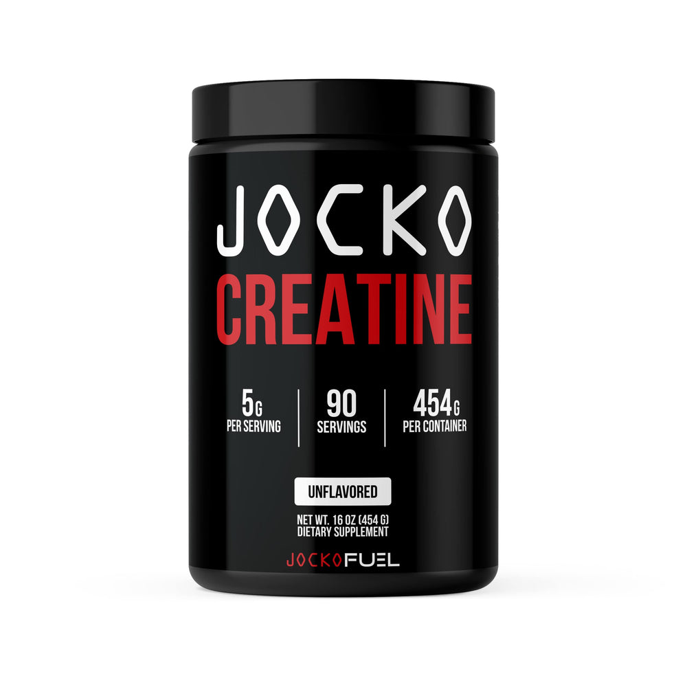Jocko Fuel Creatine Monohydrate powder in a jar supports consistent training.
