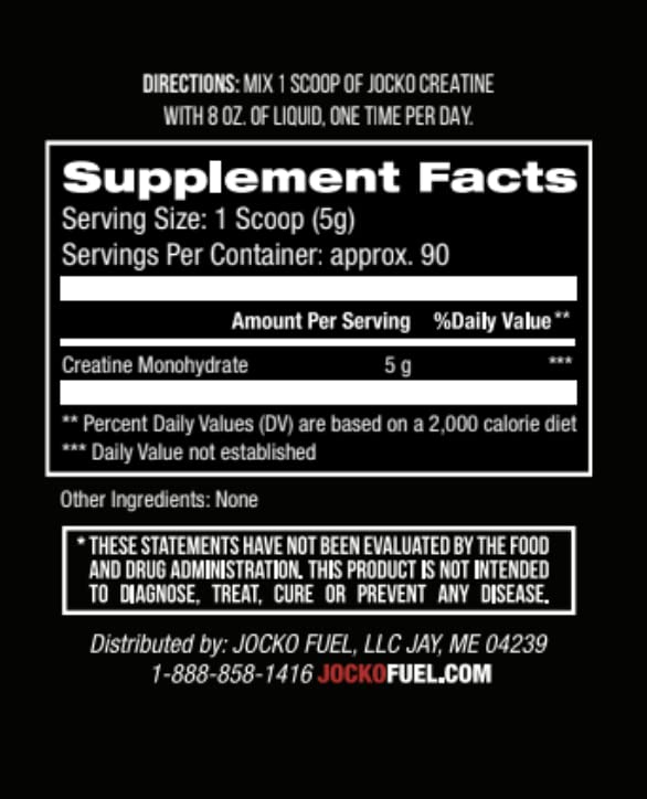 Jocko Fuel Creatine Monohydrate powder mixing into liquid for easy use.