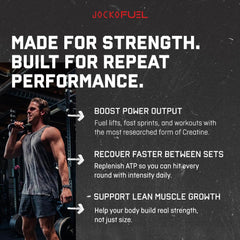 Hand holding a packet ready to mix before training with Jocko Fuel Creatine Stick Packs.