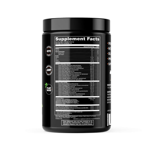 Label closeup highlights transparent ingredient quantities for informed daily nutrition decisions.