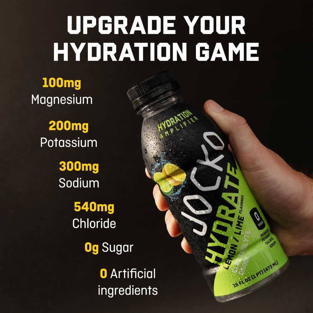 Jocko Fuel Hydrate electrolyte close-up highlights essential electrolytes for hydration balance.