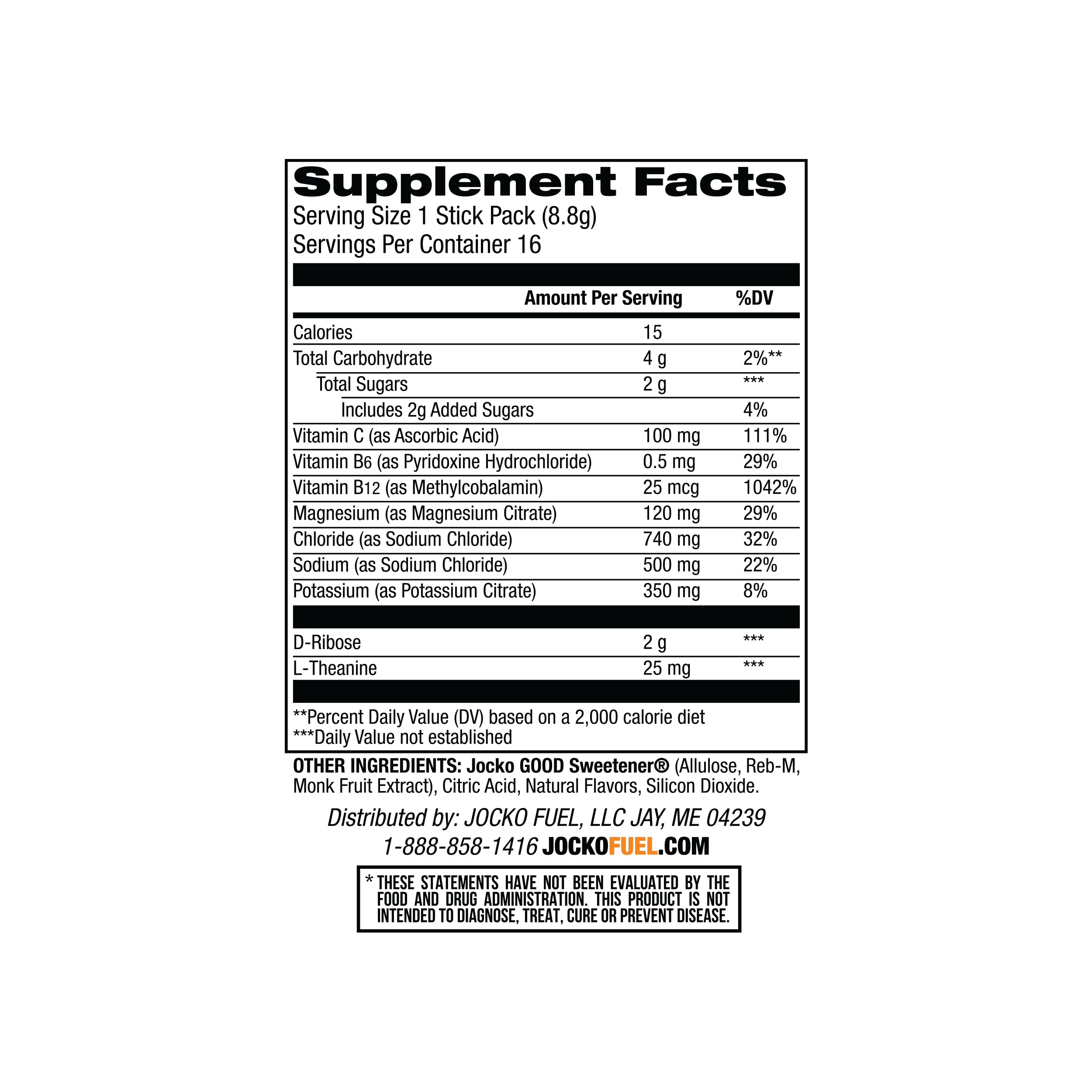 Jocko Fuel Hydrate powder dissolving in water for refreshing electrolytes