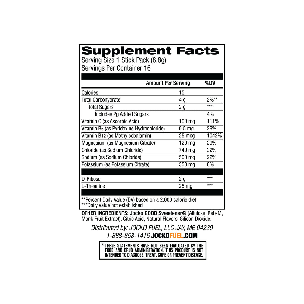 Jocko Fuel Hydrate powder dissolving in water for refreshing electrolytes