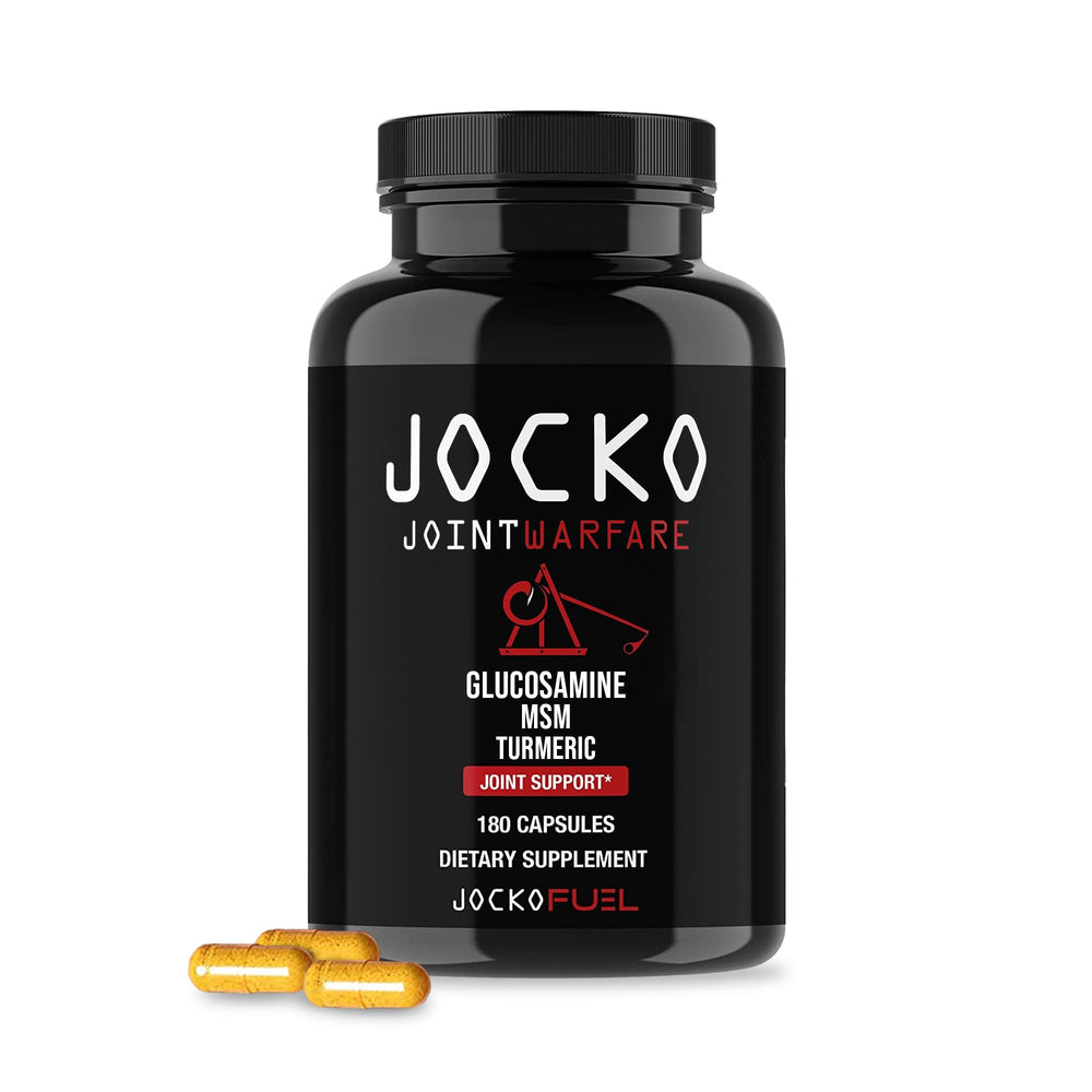 Jocko Fuel Joint Support capsules in a bottle for daily mobility and comfort.