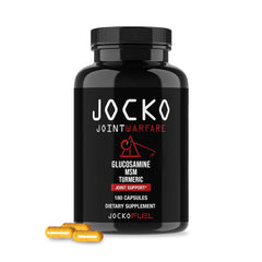 Jocko Fuel Joint Support capsules in a bottle for daily mobility and comfort.