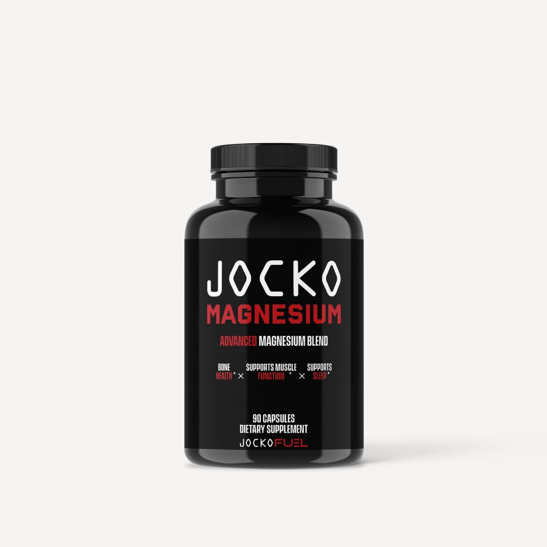 Jocko Fuel Magnesium Complex bottle for daily muscle support and relaxation.