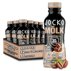 Jocko Fuel Molk bottle front view highlighting sugar-free, keto-friendly ready-to-drink protein