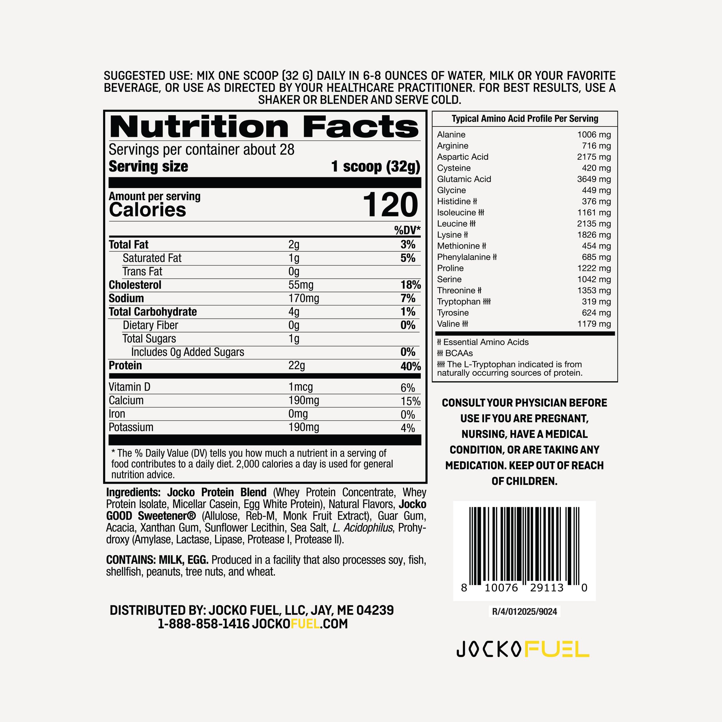 Jocko Fuel Mölk banana cream shake in glass with smooth texture