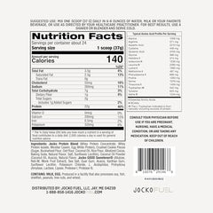 Jocko Fuel Mölk scoop with powder for post-workout fueling.