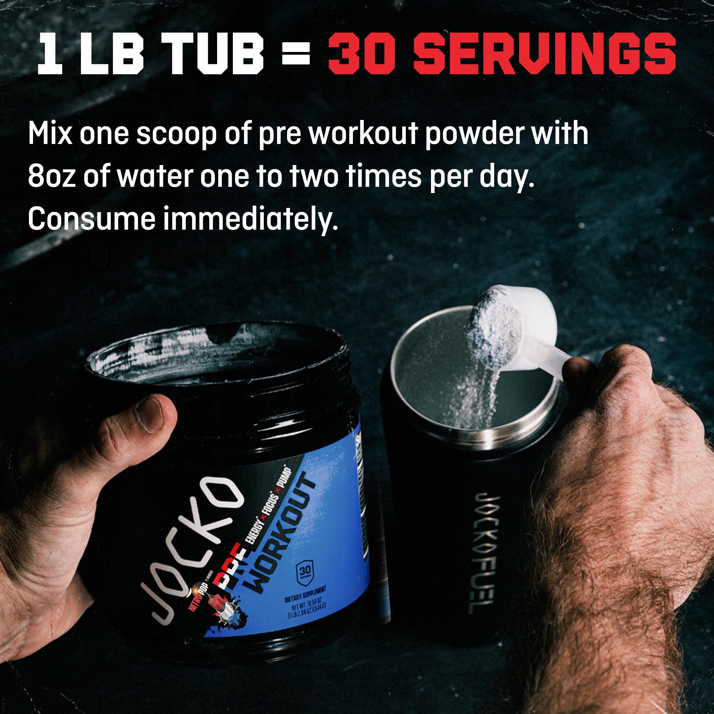 Jocko Fuel Pre Workout muscular endurance for longer sessions