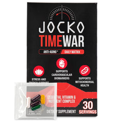 Jocko Fuel TIME WAR bottle front view for daily vitality