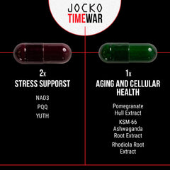 Jocko Fuel TIME WAR glass of water with supplement intake