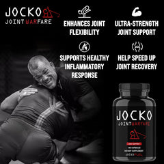Jocko Fuel turmeric root extract capsule shows turmeric benefits for joint comfort.