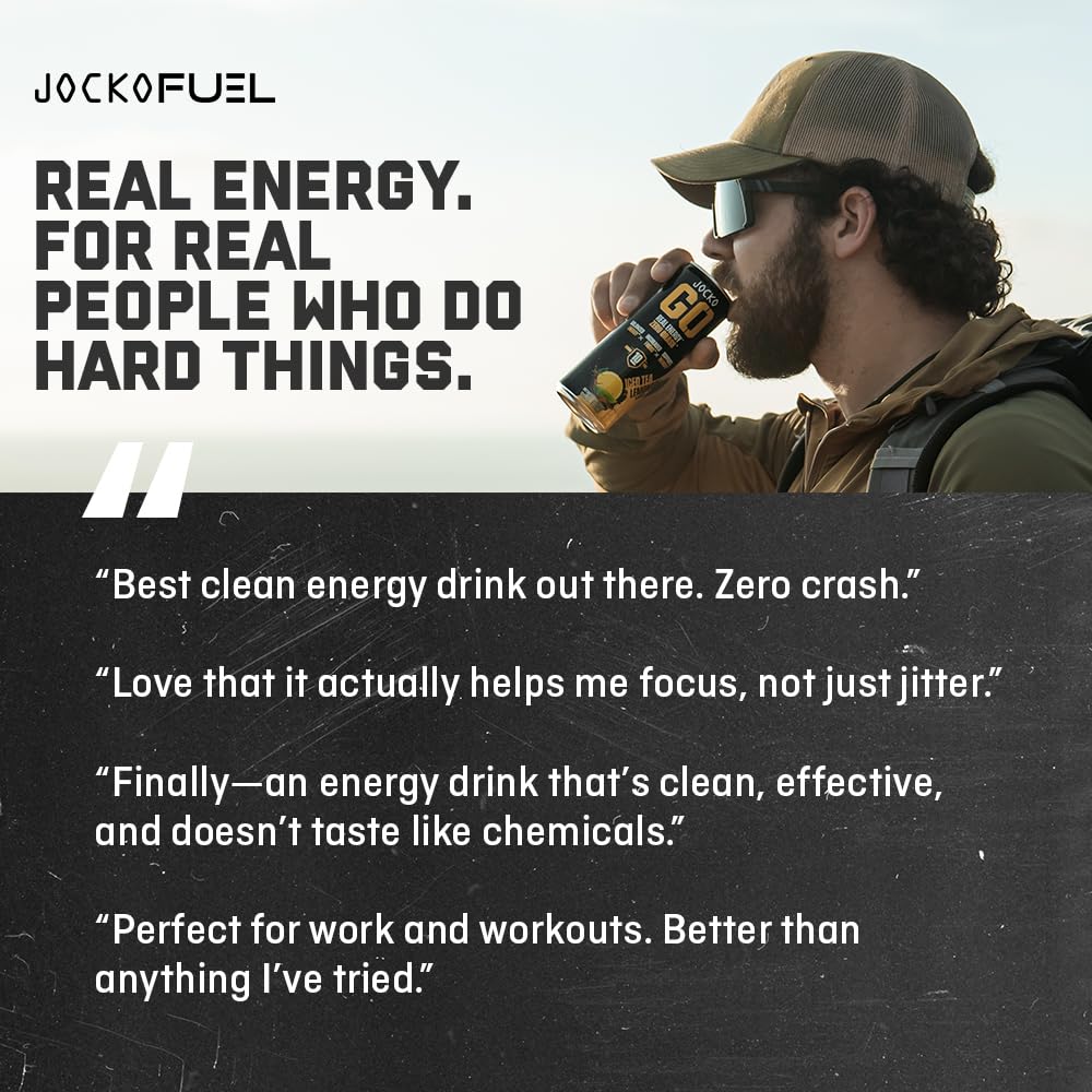 Jocko GO Nitro Pop in gym bag offers convenient energy.