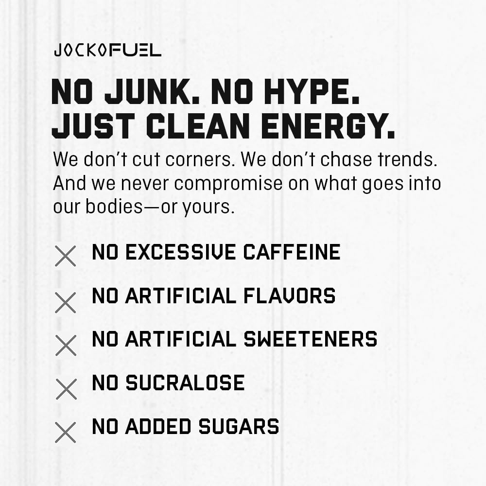 Jocko GO Nitro Pop display highlights monk fruit sweetener.