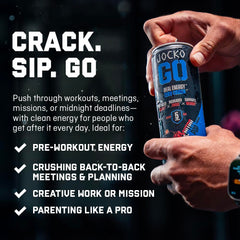 Group of Jocko GO Nitro Pop cans on desk for focus breaks.