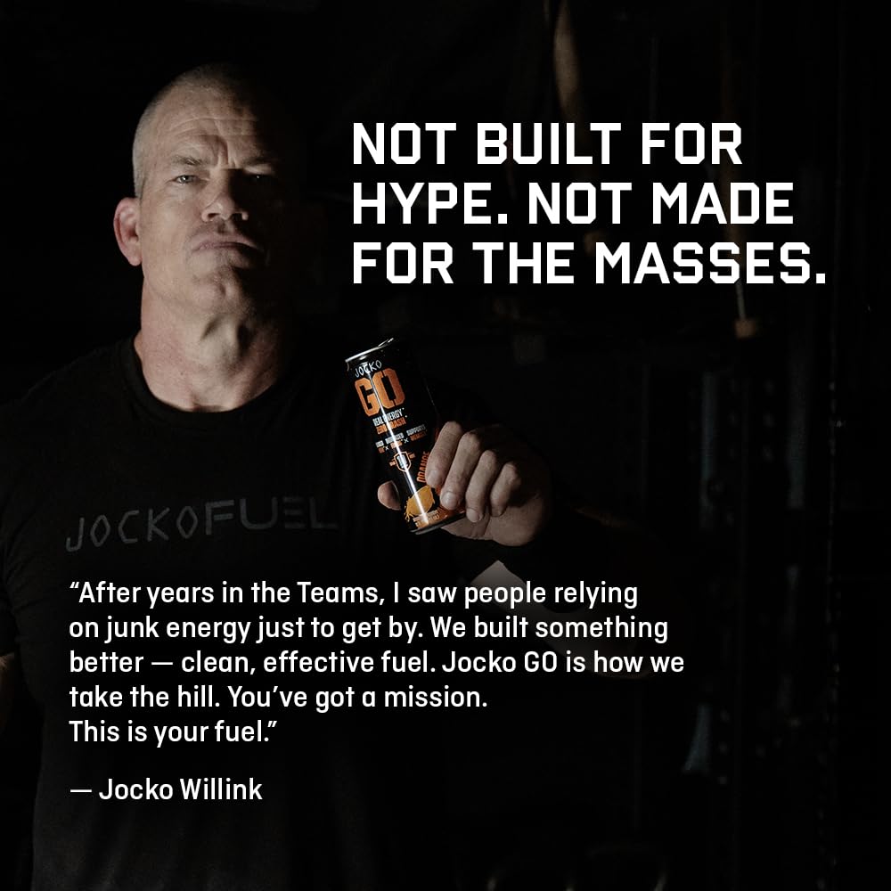 Jocko GO Nitro Pop stack beside keto icon and electrolytes.