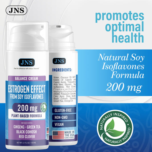 Joellyne Naturals soy isoflavones ingredient list highlights plant-based skincare