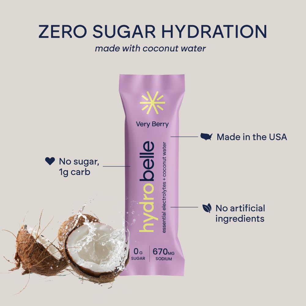 HydroBelle mineral blend with sea salt and magnesium supports balanced hydration.