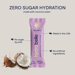 HydroBelle mineral blend with sea salt and magnesium supports balanced hydration.