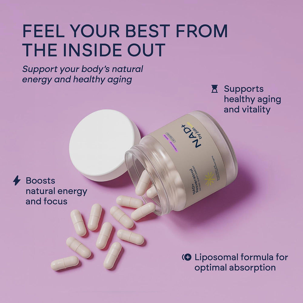 JoinBelle NAD+ Resveratrol capsules closeup showing smooth liposomal texture for daily use.