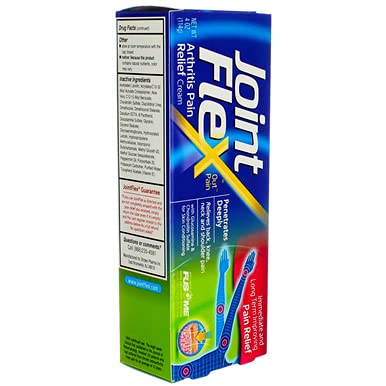 JointFlex Pain Relieving Cream 4 oz angled view; smooth texture for quick absorption.