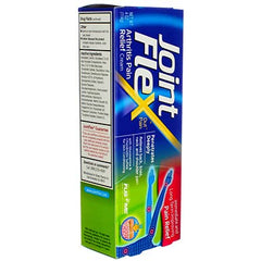 JointFlex Pain Relieving Cream 4 oz angled view; smooth texture for quick absorption.