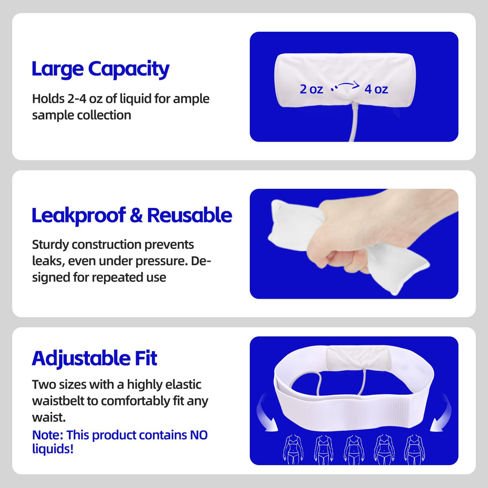 JORVONR urine test kit reusable accessories ensure durable, leak-resistant use.