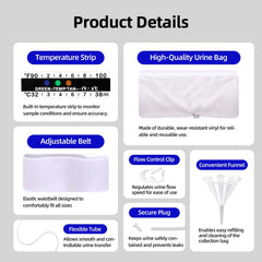 JORVONR urine test kit silicone funnel aids spill-free filling.