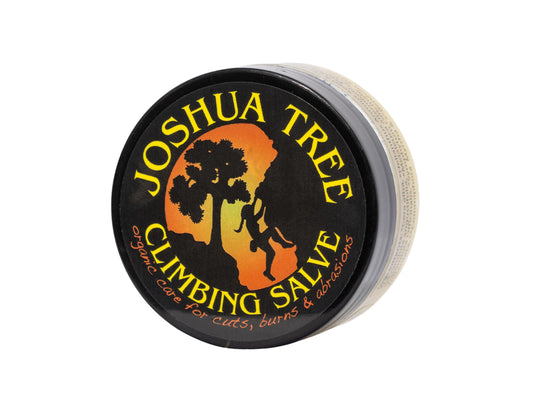 JOSHUA TREE Organic Climbing Salve application hand showing use for dry skin and chafing.