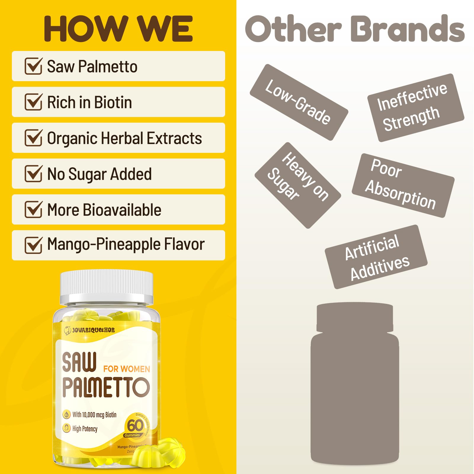Jovariquethor Mango-Pineapple gummies offer a zero-sugar tropical flavor.