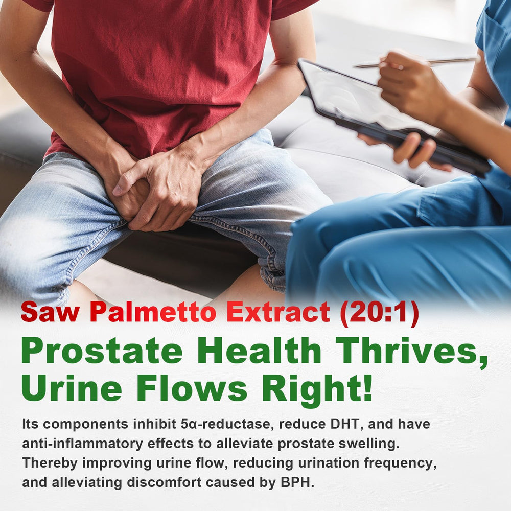 Ingredient label close-up showing a high-potency blend in JOVITHEA Saw Palmetto