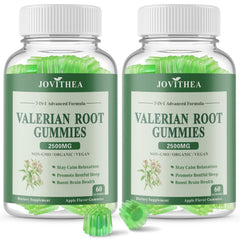 JOVITHEA valerian root gummies bottle promotes calm evenings and gentle relaxation