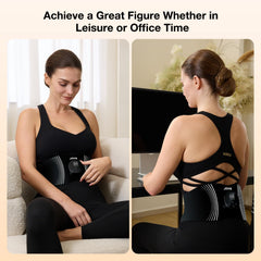 Eight-segment flexible joints fit waists from 27 to 41 inches.