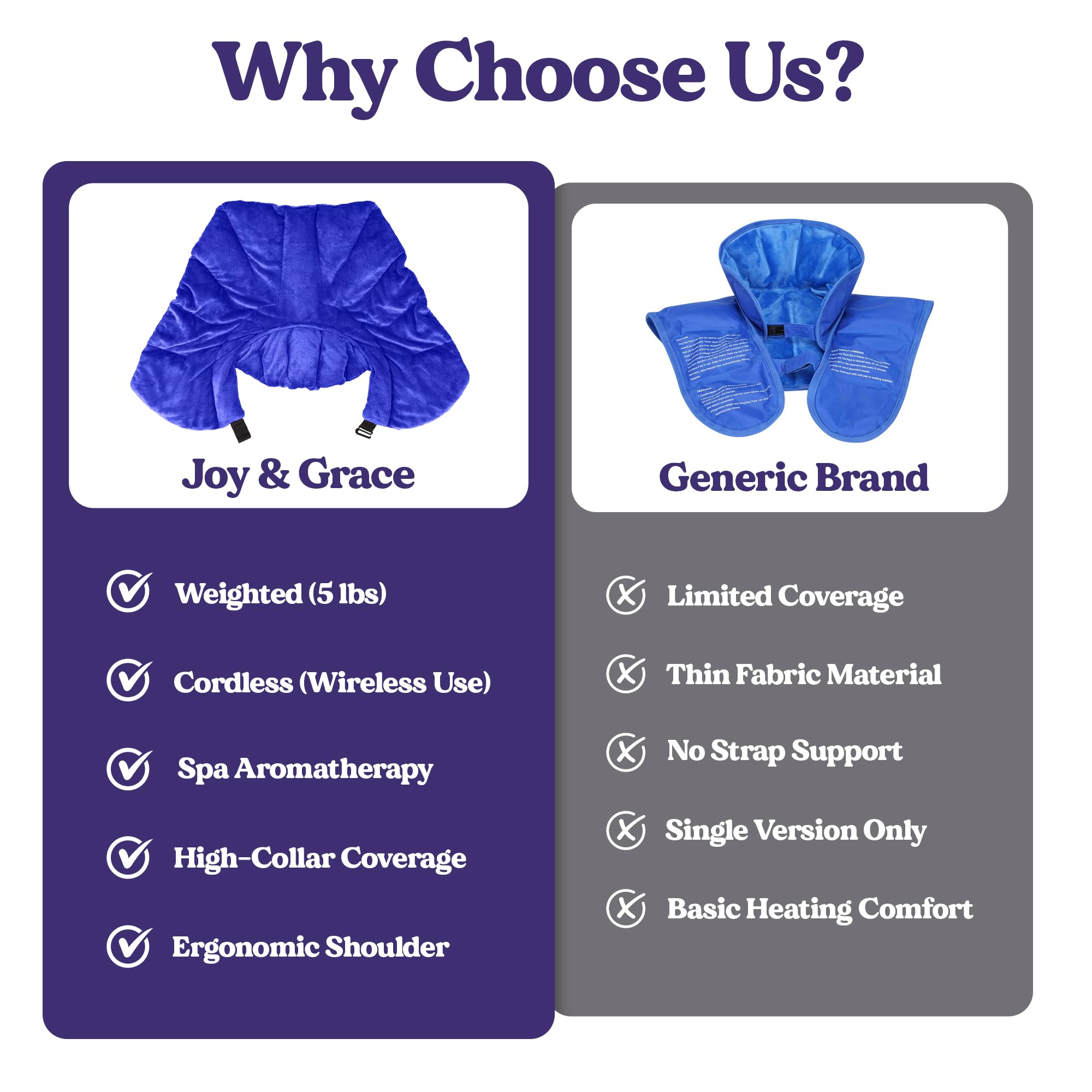 Joy & Grace in night-use setup for relaxing pre-sleep warmth.