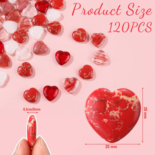 Joyfolk red heart crystal, 0.8 inch, perfect for gifting and decor.