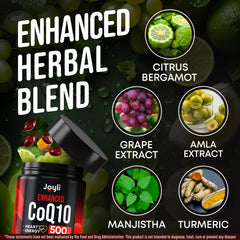 Daily routine with JOYLI CoQ10 500mg softgels in hand