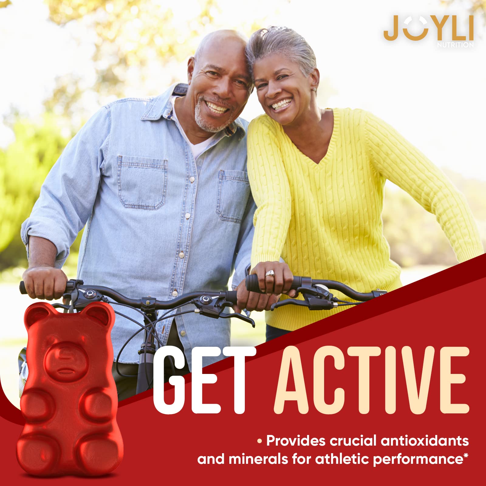JOYLI Nutrition Quercetin Gummies chewy texture and color close-up