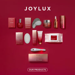 Joylux vFit user applying the device as part of a home self-care routine.