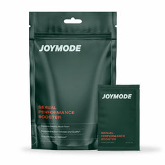 JOYMODE Performance Booster bottle highlights arginine-nitrate for blood flow.