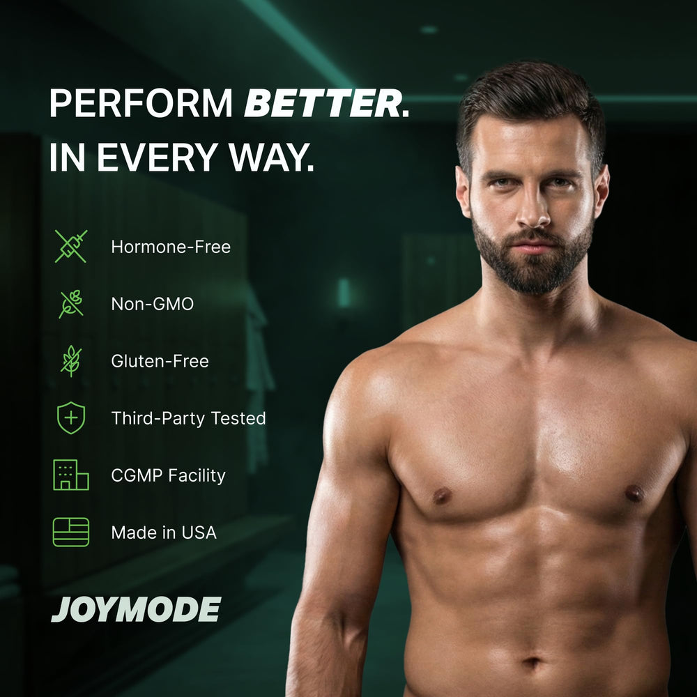JOYMODE label front shows Ashwagandha and minerals for balance.