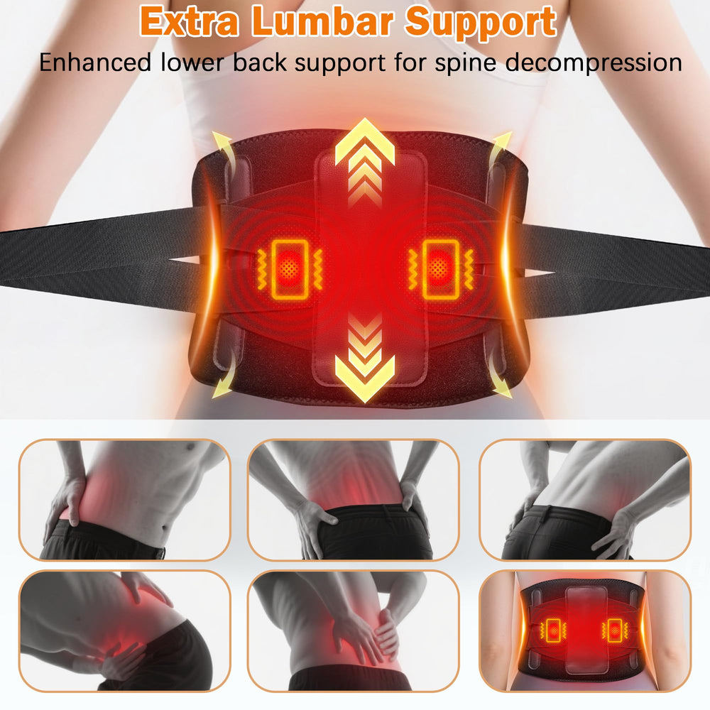 Joyset infrared heating plate delivers rapid warmth to the back and shoulders.
