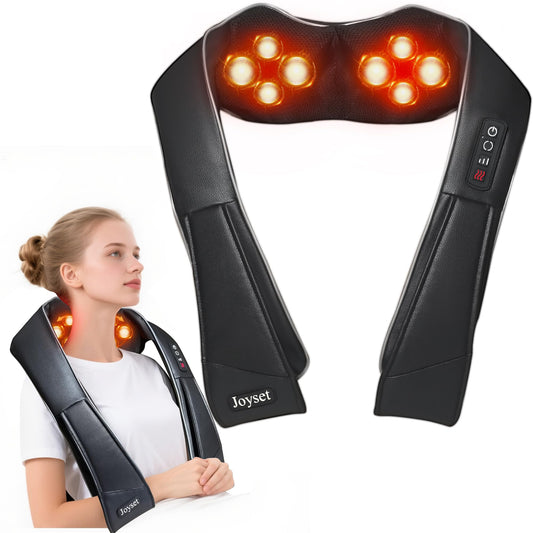 Joyset neck massager with heat therapy for soothing neck relief.