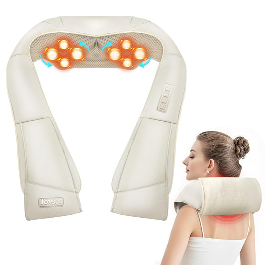 Joyset Shiatsu neck-back massager with removable cover for easy cleaning