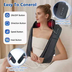 Joyset Shiatsu massager with eight nodes for deep neck kneading.