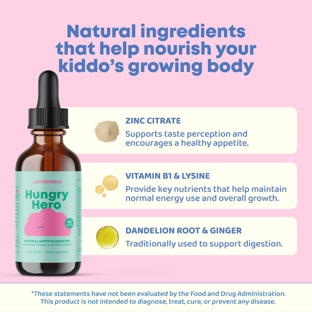 JoySpring bottle label close up highlighting ingredients