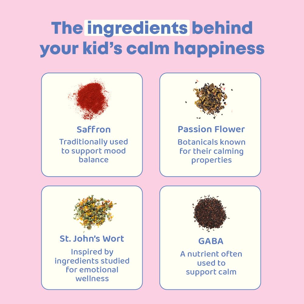 JoySpring botanical blend with saffron and GABA for calm moments
